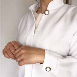 Vintage button up with detailed buttons